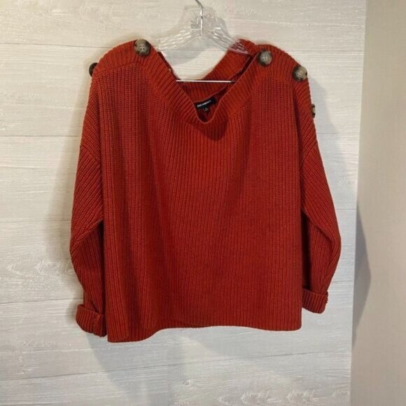 525 America Women’s Cuffed Long Sleeves‎ Knit Sweater Pullover Tops - Picture 3 of 6